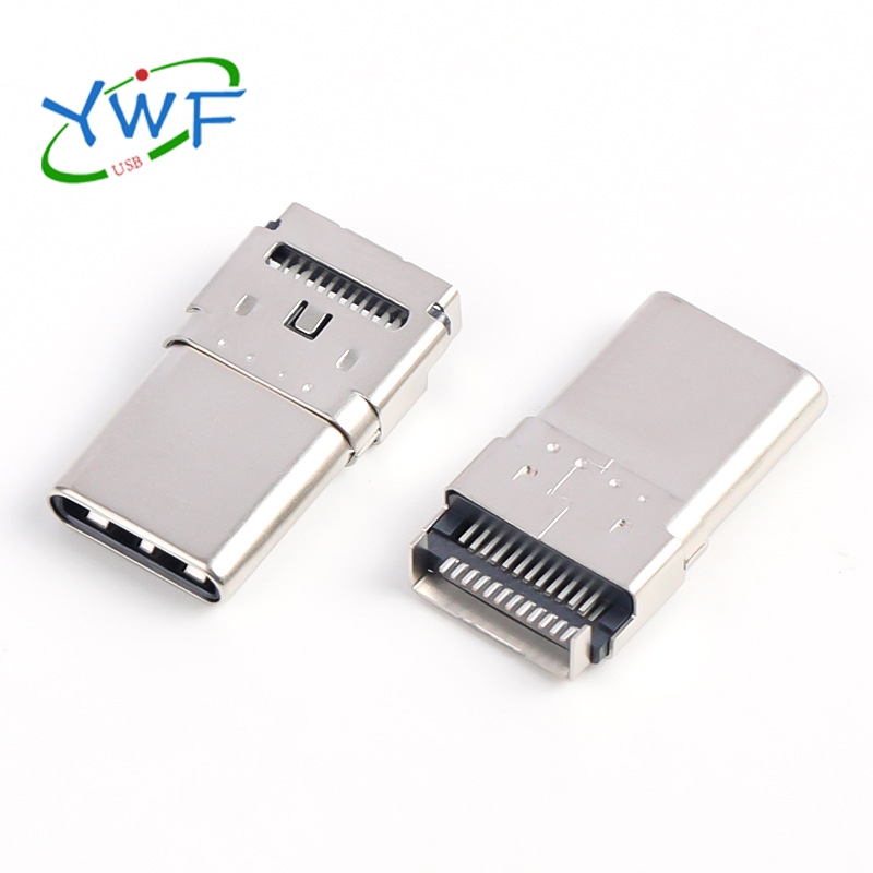 TYPE C 24P公头 SMT双贴款-成品