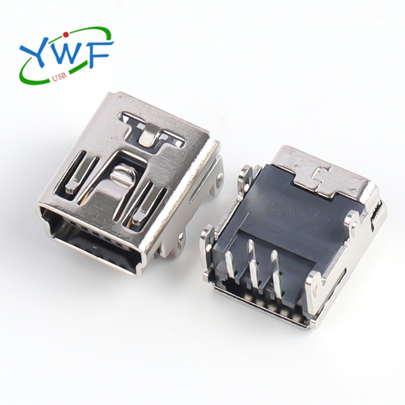 MINI USB 5P/F 90&deg;四脚/两脚 B型/AB型