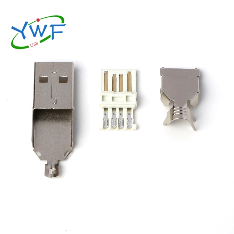 USB A/M 长体焊线三件式