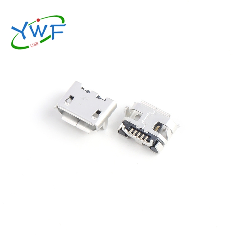 MICRO USB 5P/F 短体牛角