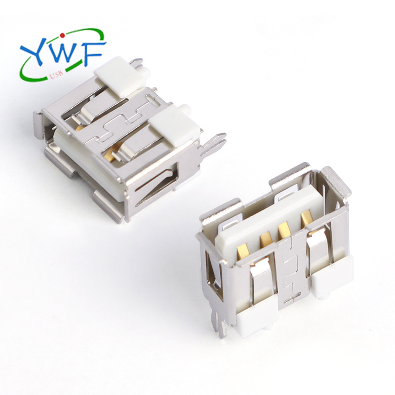 USB A/F 180&deg;DIP短体鱼叉脚10.0